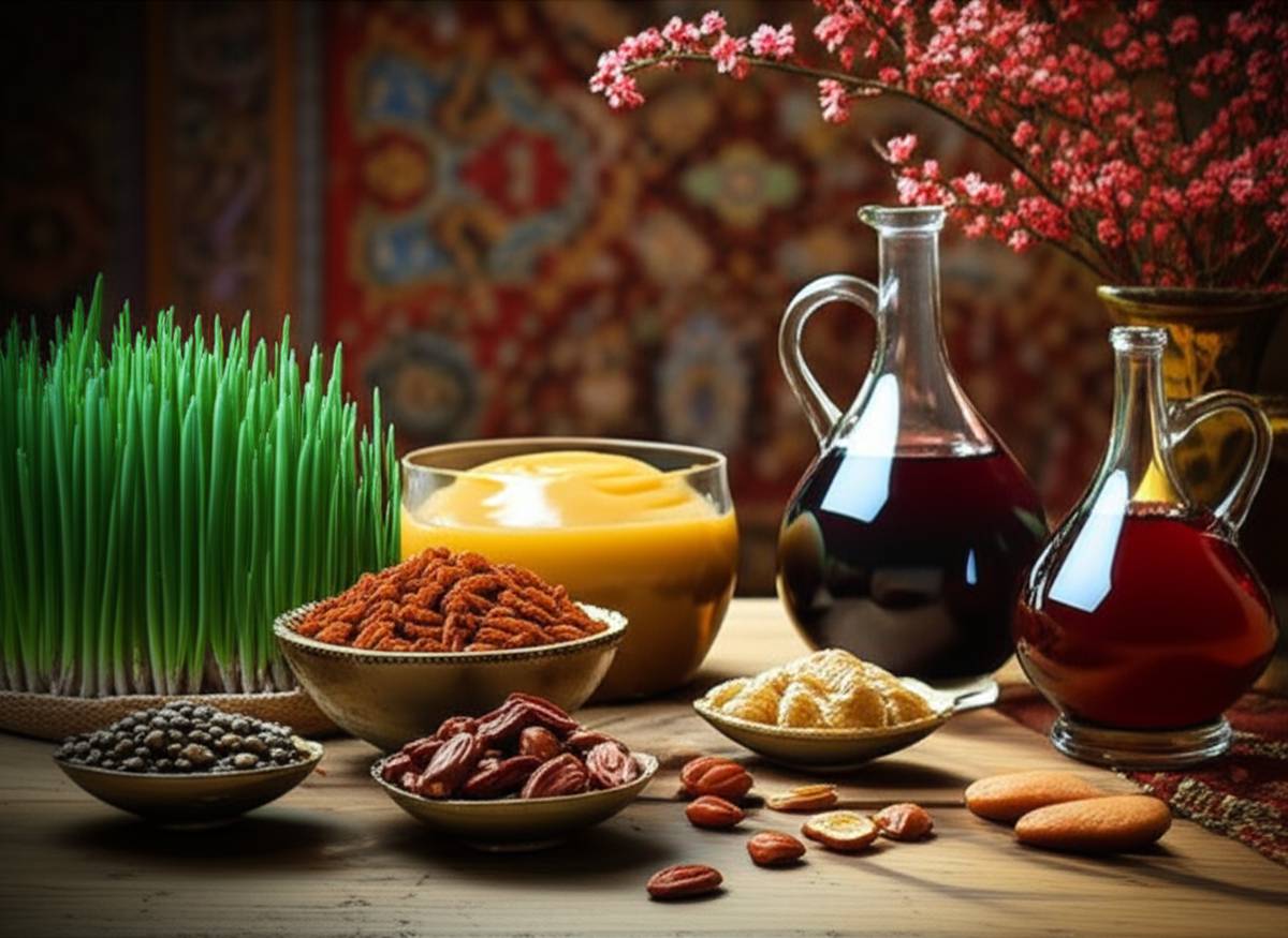اجزای سفره هفت سین | راهنمای کامل نمادها و چیدمان