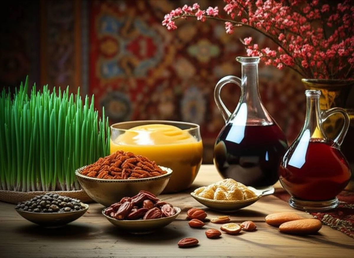 اجزای سفره هفت سین | راهنمای کامل نمادها و چیدمان
