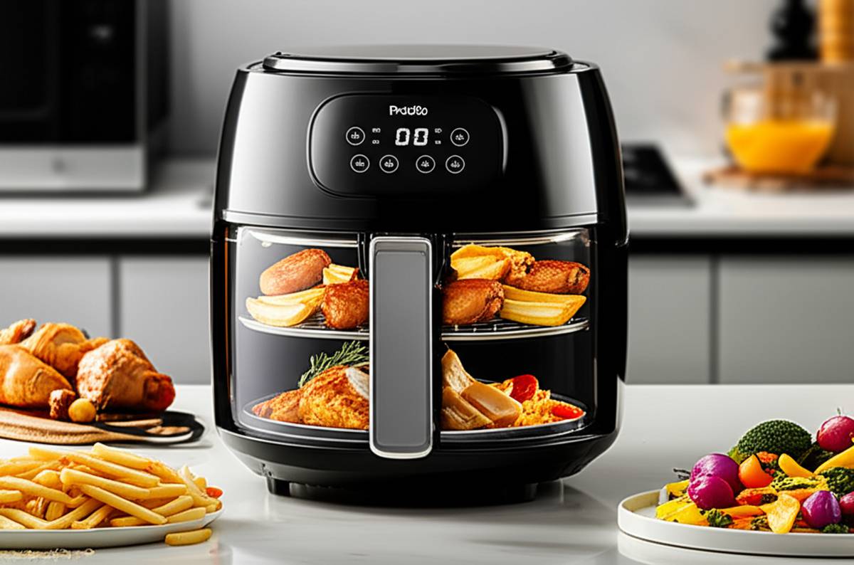 نقد و بررسی سرخ کن بدون روغن پرودو Glass Pot Air Fryer