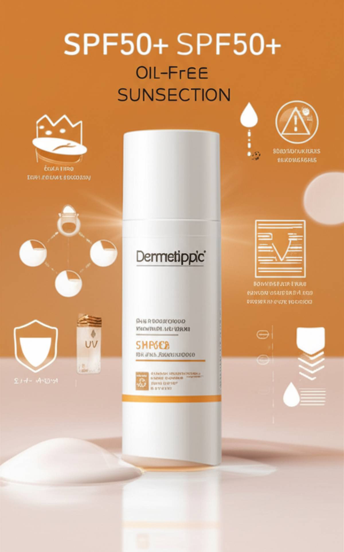 ضد آفتاب فاقد چربی SPF50+ درماتیپیک - ویژگی ها و مزایا