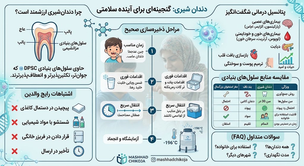 دندان شیری را دور نیندازید