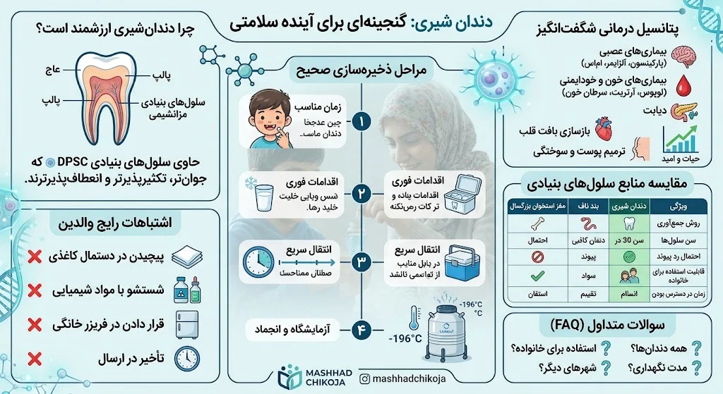 دندان شیری را دور نیندازید