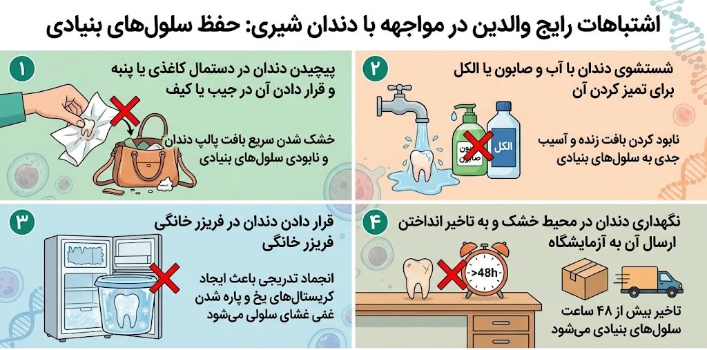 دندان شیری را دور نیندازید